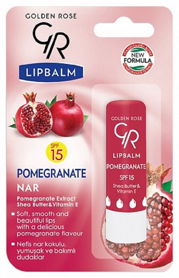 Бальзам для губ Golden Rose Lip Balm Pomegranate SPF15
