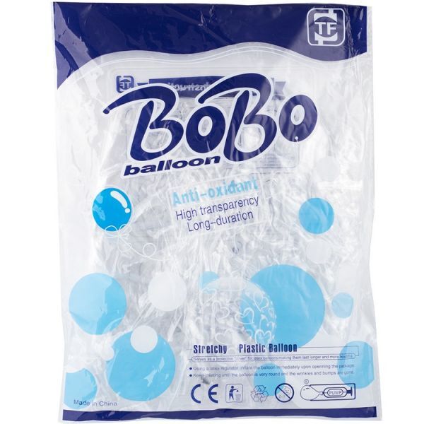 Шар К Deco Bubble (Бабл), 50''/127 см, Прозрачный, Растянутый, 1 шт. (В синей упаковке)