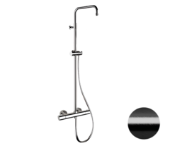 Remer Elegance EQ32ASSDCFP Душевая система термостатическая, цвет: черный хром брашированный фото