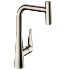Hansgrohe Talis Select M51 72821800 Смеситель для кухни с выдвижным изливом и лейкой фото