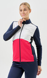 Тренировочная куртка Nordski Advance White/Pink/Blueberry W женская