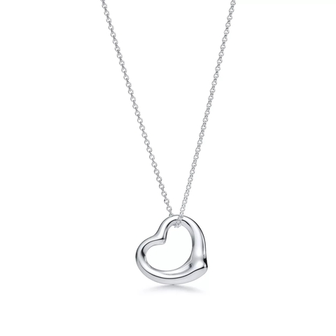 Подвеска из серебра 925, Tiffany 💠Open heart 22 mm. В наличии