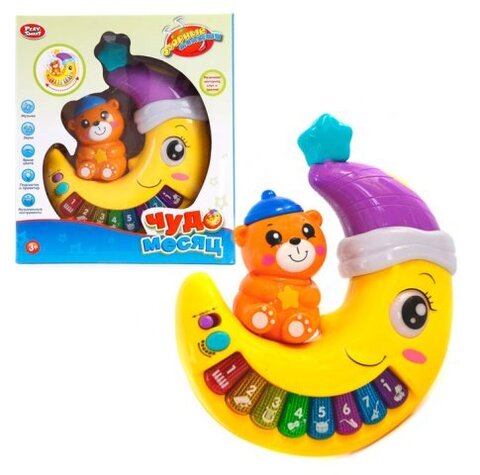 Музыкальная игрушка Чудо-месяц со Свет, музыка, звуки, подсветка, инструменты, яркие цвета, размер 25*22