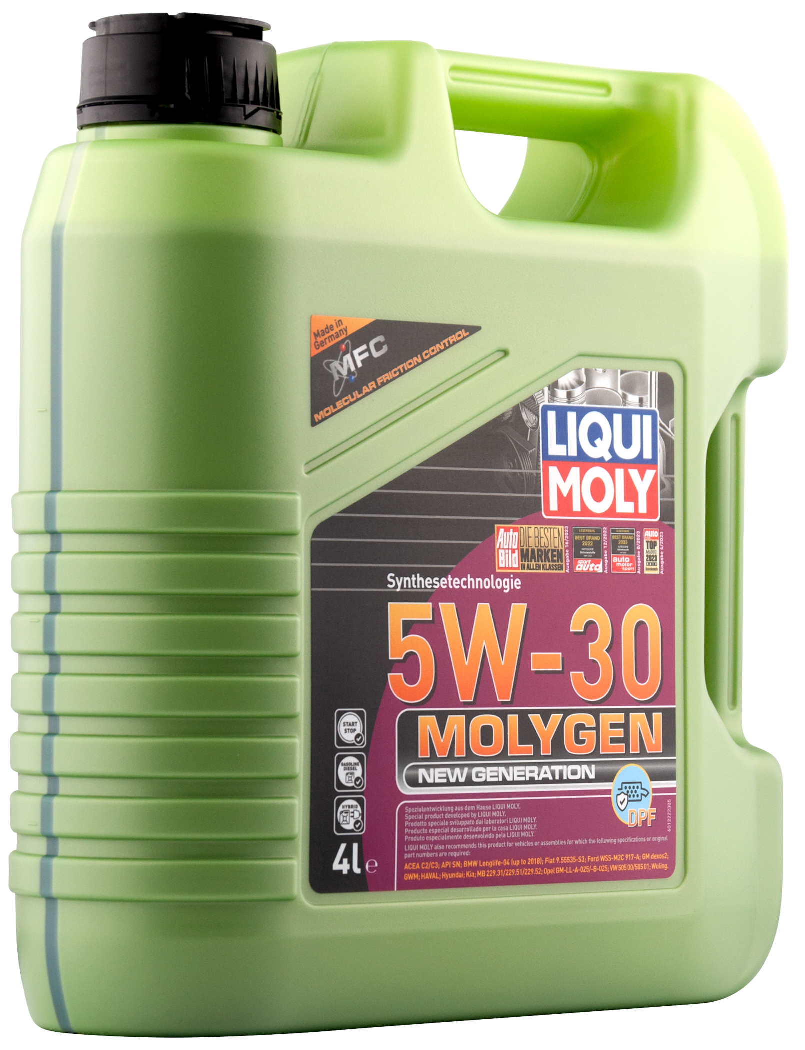 Моторное масло Liqui Moly Molygen New Generation DPF 5W30 НС-синтетическое 4л