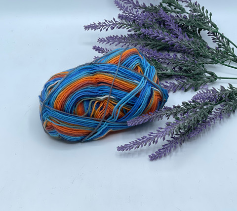 Stock Arcobaleno 300-500м/100 гр. 75% Меринос 25%Полиамид , Мультиколор, 41058