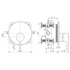 Ideal Standard A7382A5 Встраиваемый смеситель для душа Magnetic Grey / Магнетический Серый