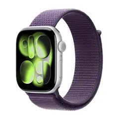 Умные часы Apple Watch Series 11 GPS, 46mm, Silver Aluminium Case with Purple Fog Sport Loop