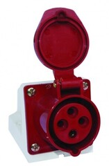 Розетка наружной установки IP67 32А 3Р+РЕ 380В TDM