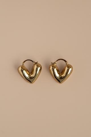 Серьги Половина Сердца (Half heart)
