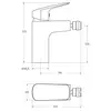 BelBagno Due DUE-BD-CRM-W0 Смеситель для биде, цвет: хром