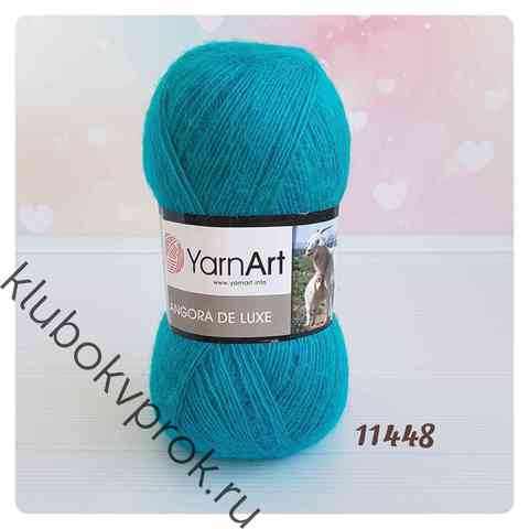 YARNART ANGORA DE LUXE 11448, Темный бирюзовый