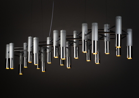 Люстра Ike Suspension белая-Silver 22