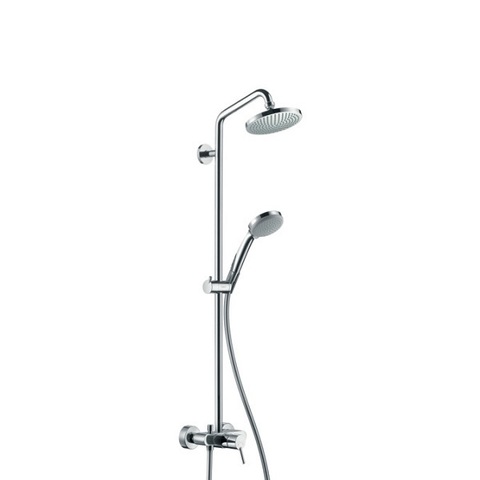 Hansgrohe Croma 27154000 Душевая система внешнего монтажа со смесителем 109,3 см с верхней лейкой 16х16 см