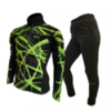 Olly Bright Sport лыжный разминочный костюм green - 1