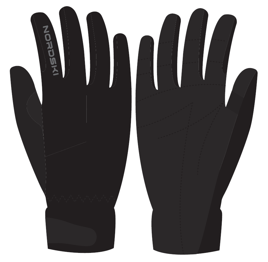 Nordski Jr Racing WS перчатки гоночные детские black - 5