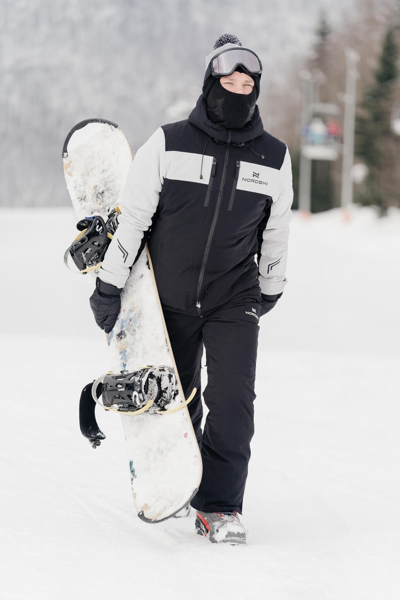Мужской горнолыжный костюм Nordski Lavin black-grey