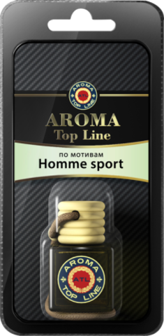 Aroma Top Line Ароматизатор в стеклянном флаконе Homme sport