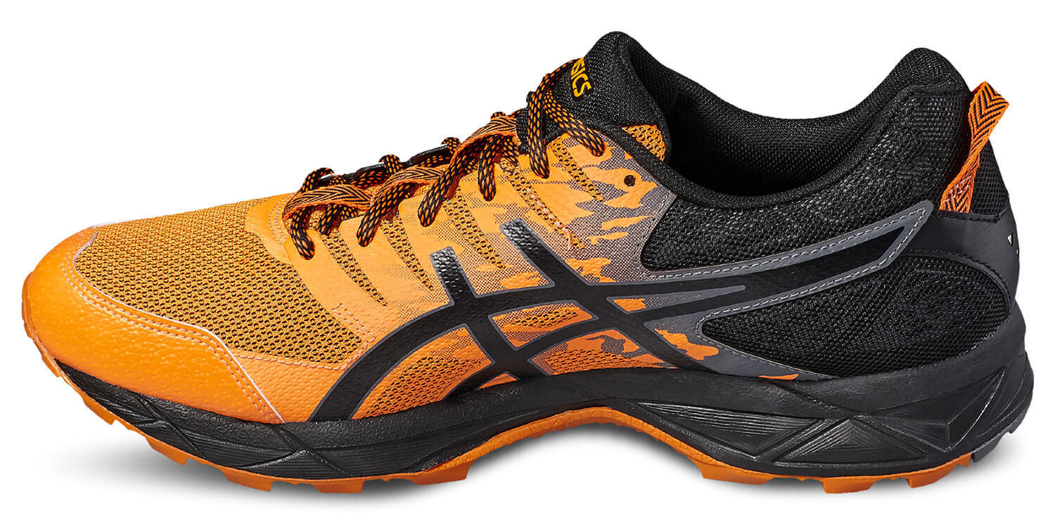 Кроссовки внедорожники мужские Asics Gel Sonoma 3 черные-оранжевые - 5