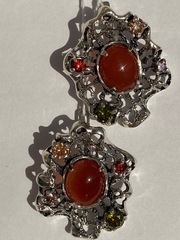 Мидия  (серьги из серебра)