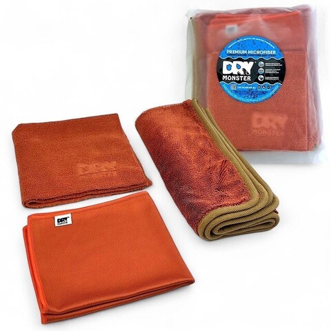 Dry Monster Комплект микрофибр 3в1 (коралловый)