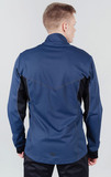 Премиальная куртка для лыж и зимнего бега Nordski Hybrid Blue-Black