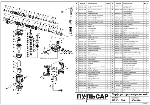 Кольцо ПУЛЬСАР ПЭ42-1600 шестерни (900-836-070)