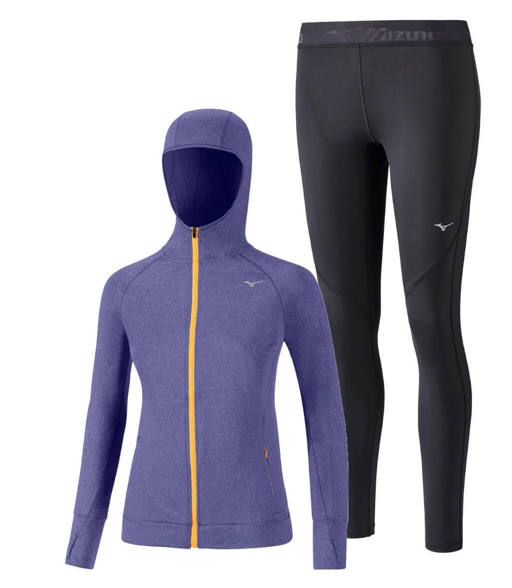 Mizuno Active Impulse костюм для бега женский blue-black
