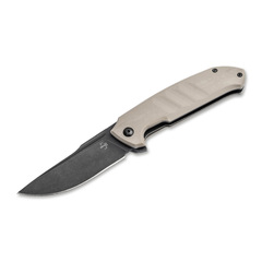 Фото Складной нож Boker Barchan, сталь 440B, рукоять G10, бежевый
