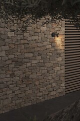 Уличный настенный светильник CLAP черный LED 6W 3000K 38°