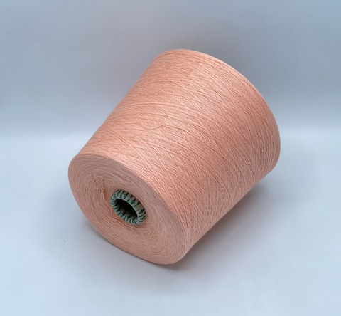Бобинная пряжа,Cotton combed, 2540м. 100%Хлопок, Персик(774), 39198