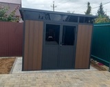 Садовый хозблок из ДПК Black Fox Defender 9x7