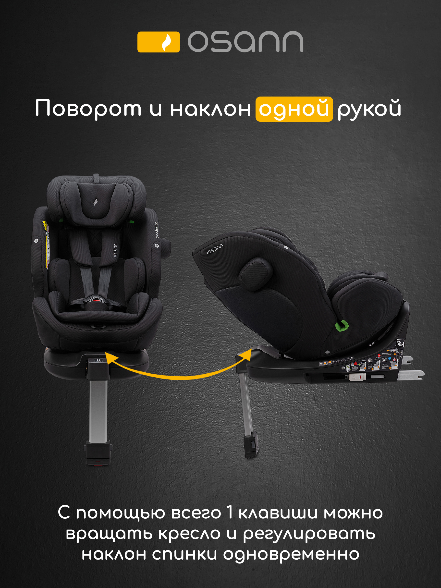 Детское автокресло Osann One360 SL Salt Caramel