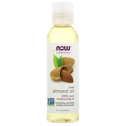 Now Foods, Решения, масло сладкого миндаля, 118 мл