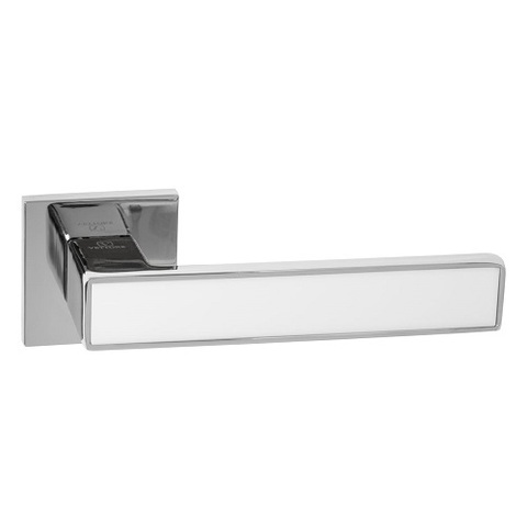 Ручка раздельная ABRISS R21.120 CP/WH хром/белый
