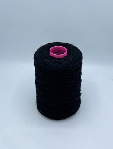 Бобинная пряжа (пр.Италия),700/100гр, 100% Шерсть, цвет-Черный. арт-34495