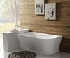 BelBagno BB410-1500-780-L Акриловая ванна в комплекте со сливом-переливом, 150x78, цвет: белый