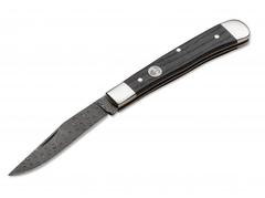 Фото Складной нож Boker Trapper Classic Damast 112545DAM, дамасская сталь, рукоять дерево