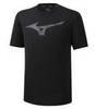 Mizuno Core Rb Graphic Tee беговая футболка мужская черная - 1