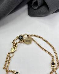 Браслет двухрядный с подвесками черепами в стиле Alexander McQueen