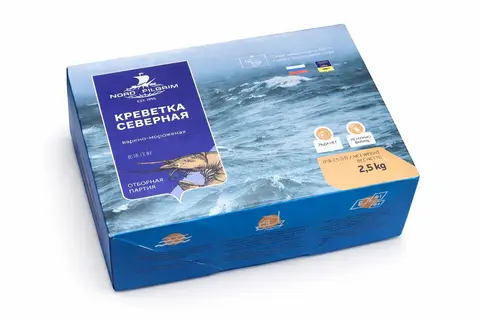Креветки Северные 90+, 2.5кг