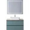 BelBagno KRAFT-900-2C-SO-AO База под раковину подвесная с фрезерованными ручками по всей длине фасада с двумя выкат. ящ., Голубой Мат., 900x455x500