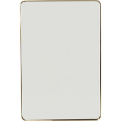 Зеркало Curve Rectangular Brass 120x80 см