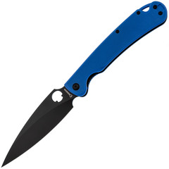 Фото Складной нож Daggerr Sting XL Blue BW DLC, сталь D2, рукоять G10