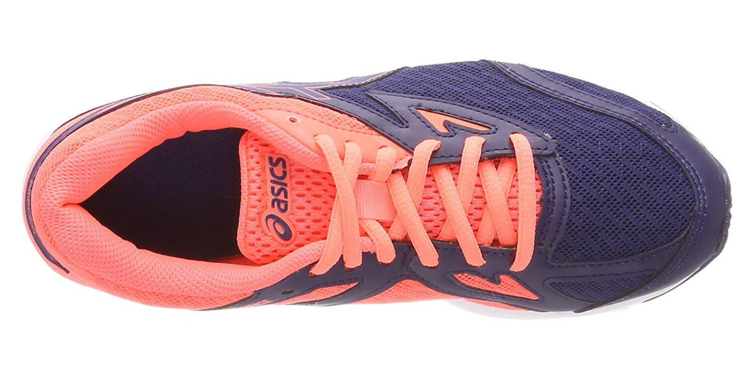 Asics Amplica Gs кроссовки для бега подростковые синие-коралловые - 4