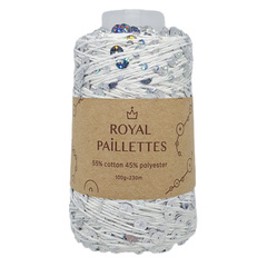 Royal Paillettes (01 silver - белый серебро)