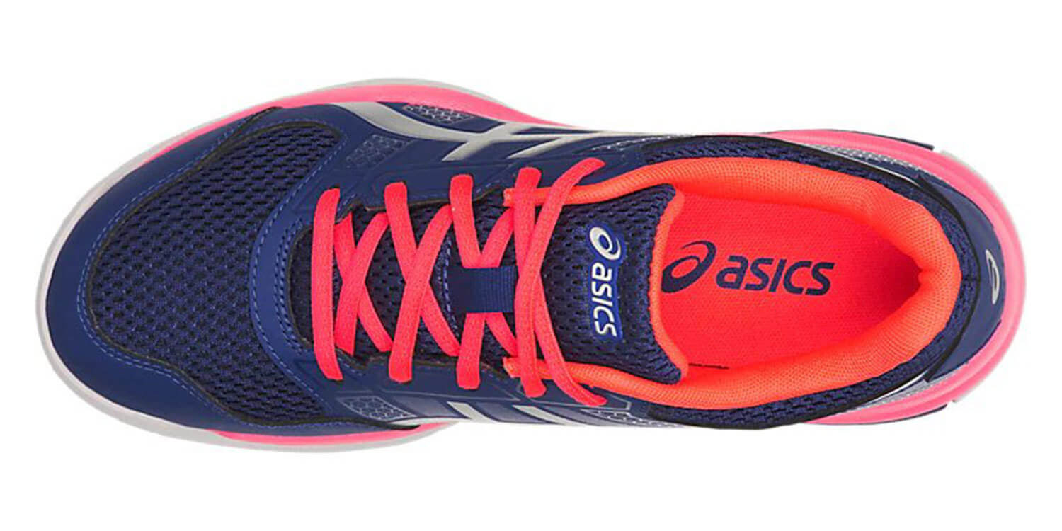 Asics Gel Rocket 8 кроссовки волейбольные женские синие-розовые - 4