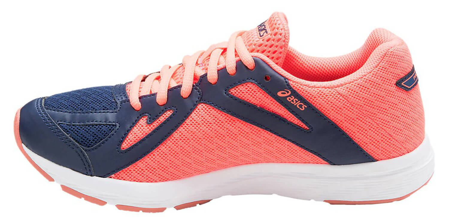 Asics Amplica Gs кроссовки для бега подростковые синие-коралловые - 5