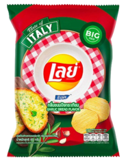 Чипсы Lay's со вкусом чесночного хлеба