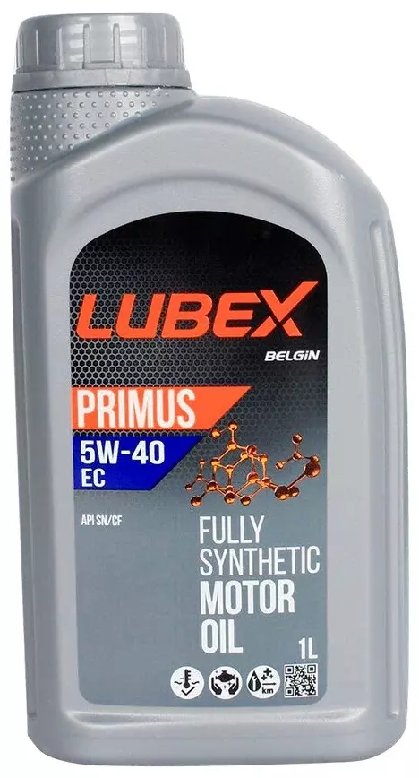 Моторное масло LUBEX PRIMUS EC 5W-40 синтетическое 1л