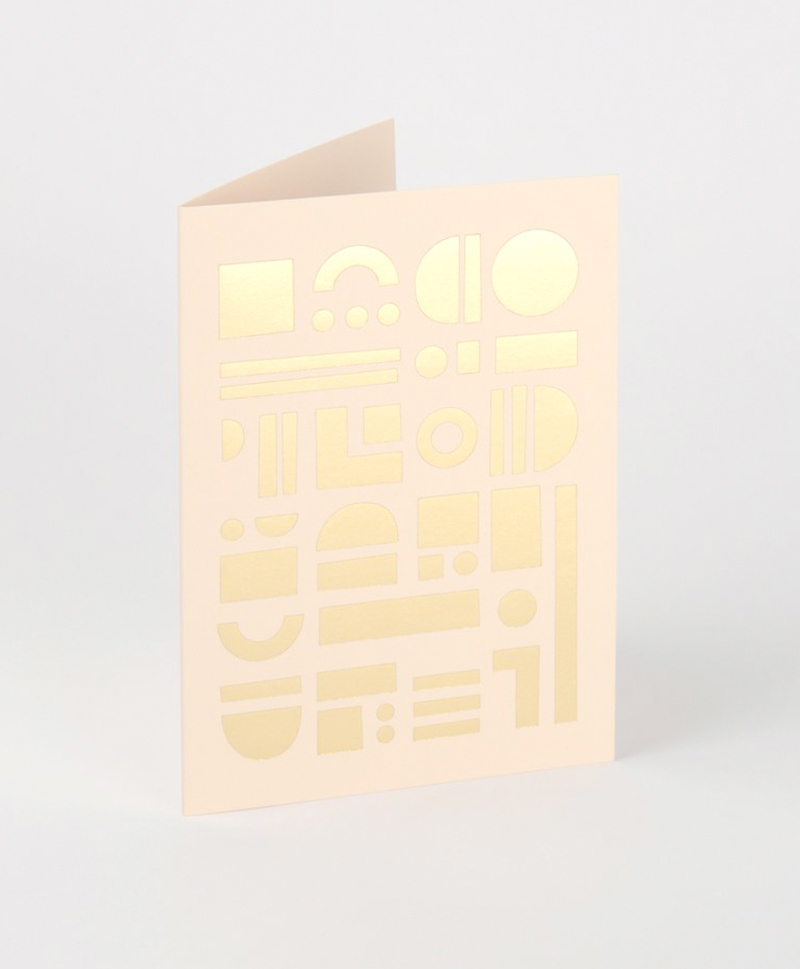 Открытка Artefact Card Brass & Nude